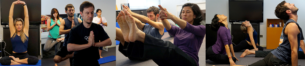 Yoga no estúdio