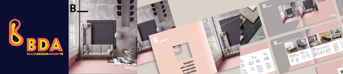 Catálogos Belgotex premiados no Brasil Design Award 2018